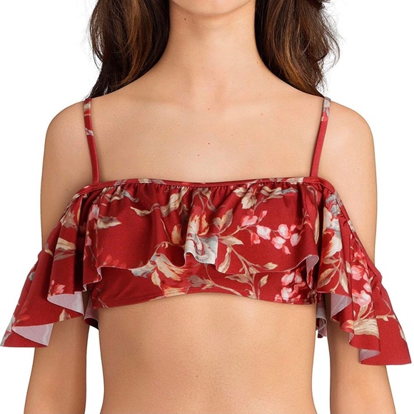 ‼️SOLD‼️ 3 Piece Set - Chelsea & Violet Ruffle Floral Bikini - Small - Picture 4 of 12